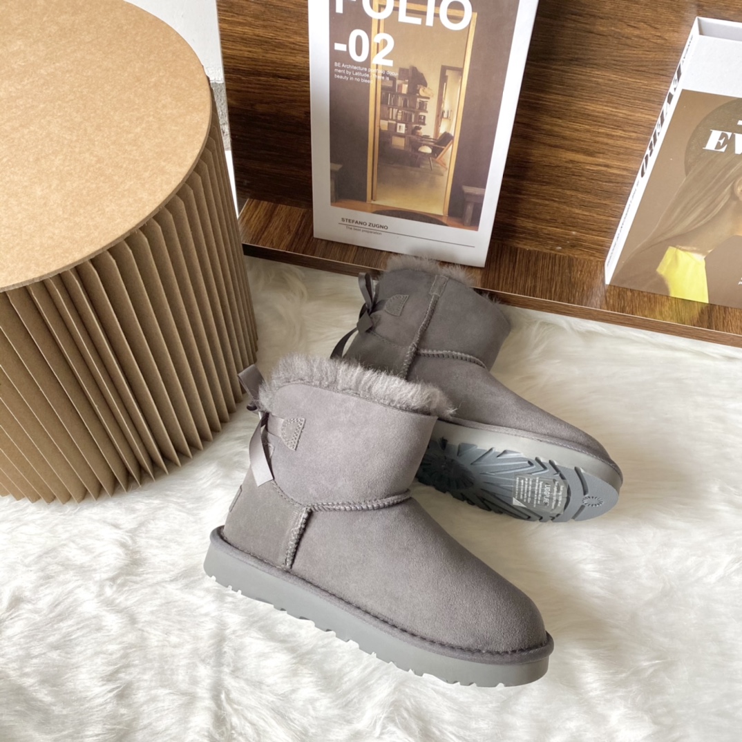 Ugg Boty W Mini Bailey Bow II 6501 grey
