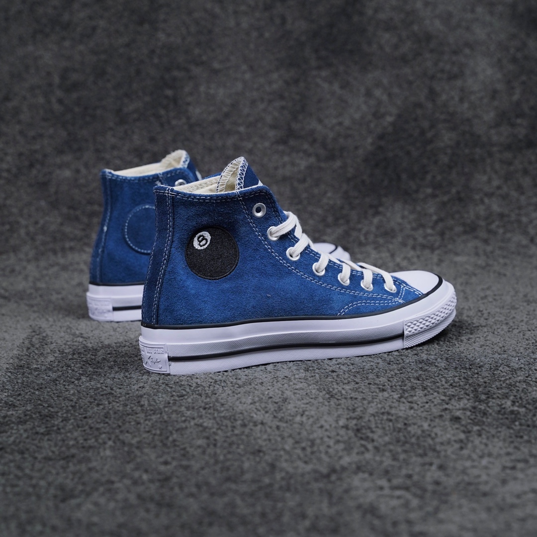 Converse high blue x Stüssy