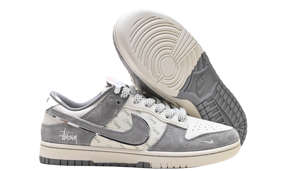Nike Dunk Low x Stussy white grey