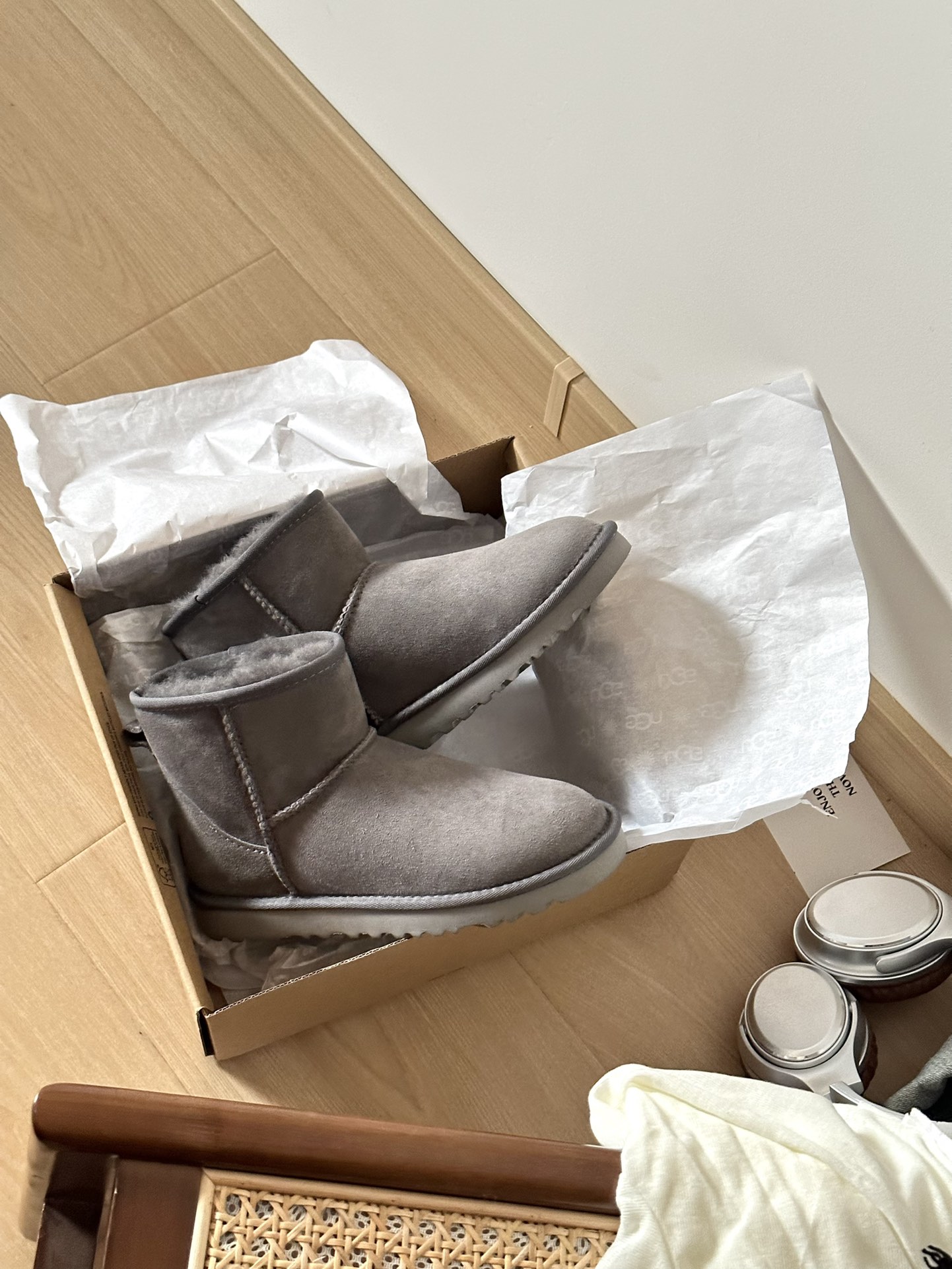 UGG boty Classic Mini II 5854 grey