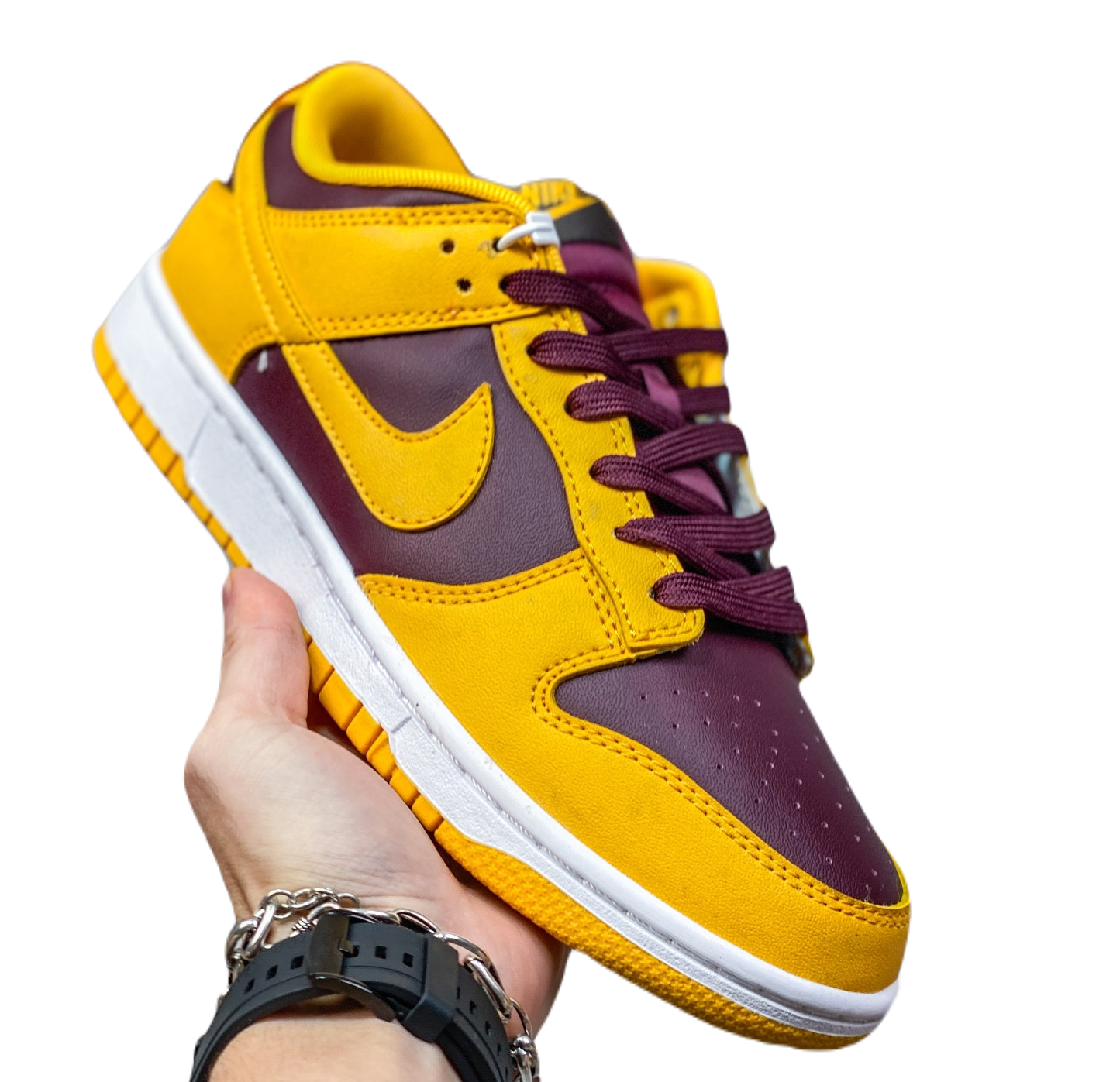Nike Dunk low red yellow