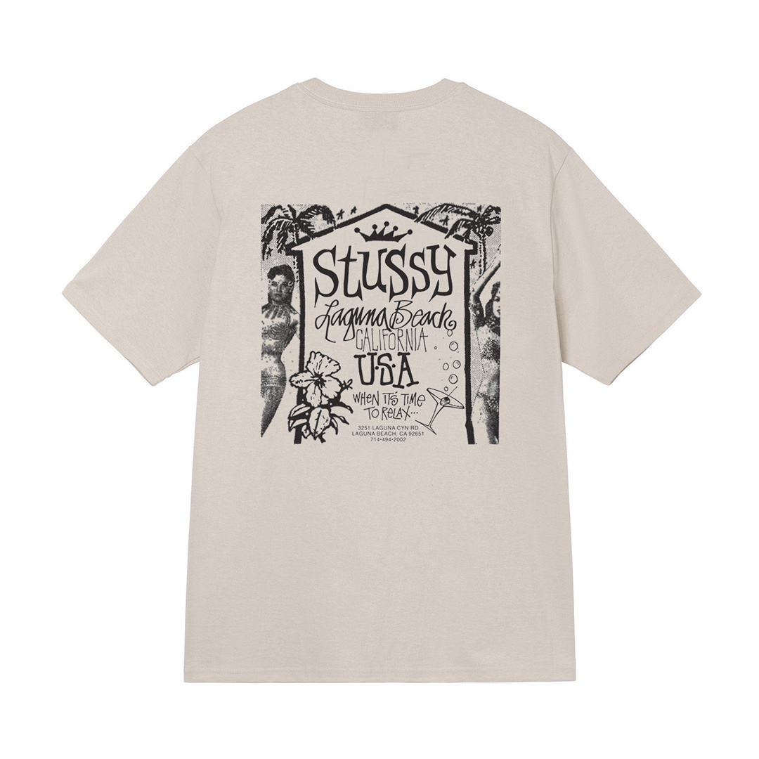 Tričko Stussy beach house fog