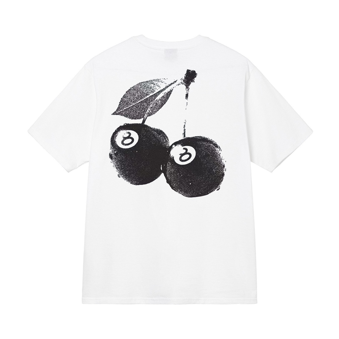Triko Stussy cherries white