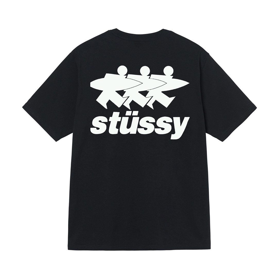 Triko Stussy surfwalk black