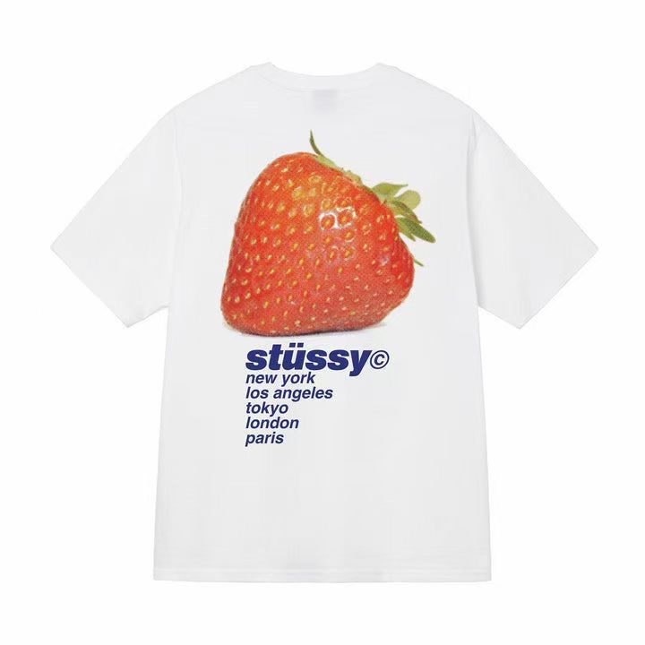 Triko Stussy strawberry white