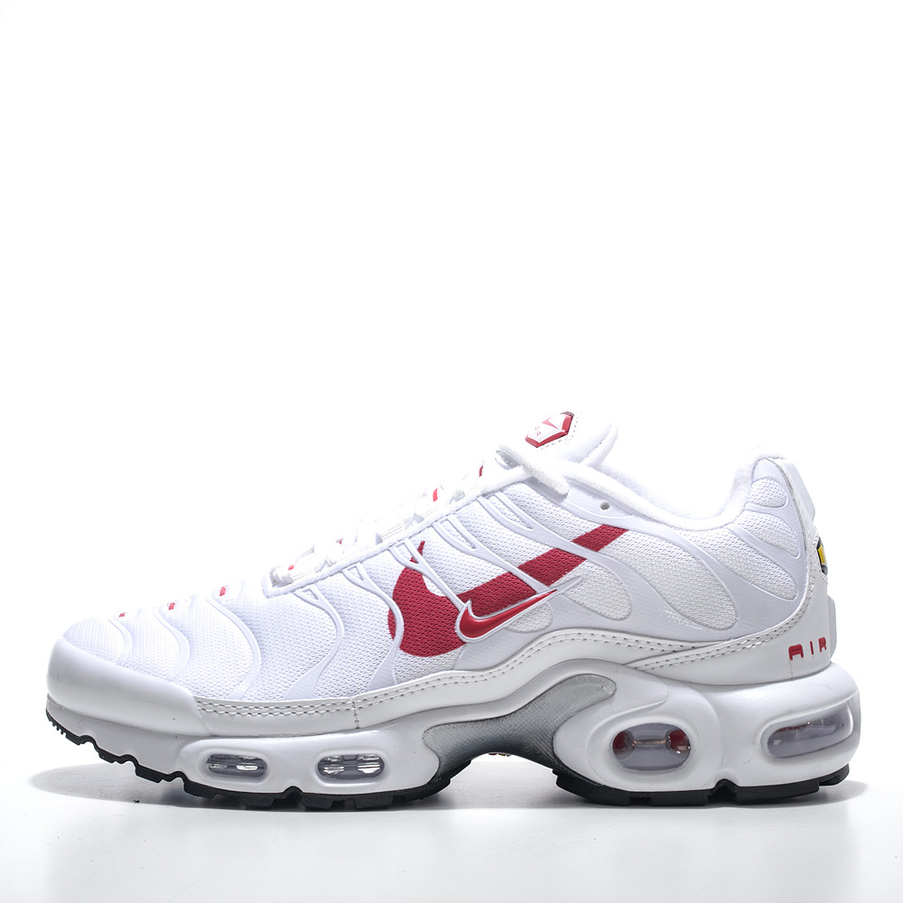 Nike Air Max Plus TN white red logo