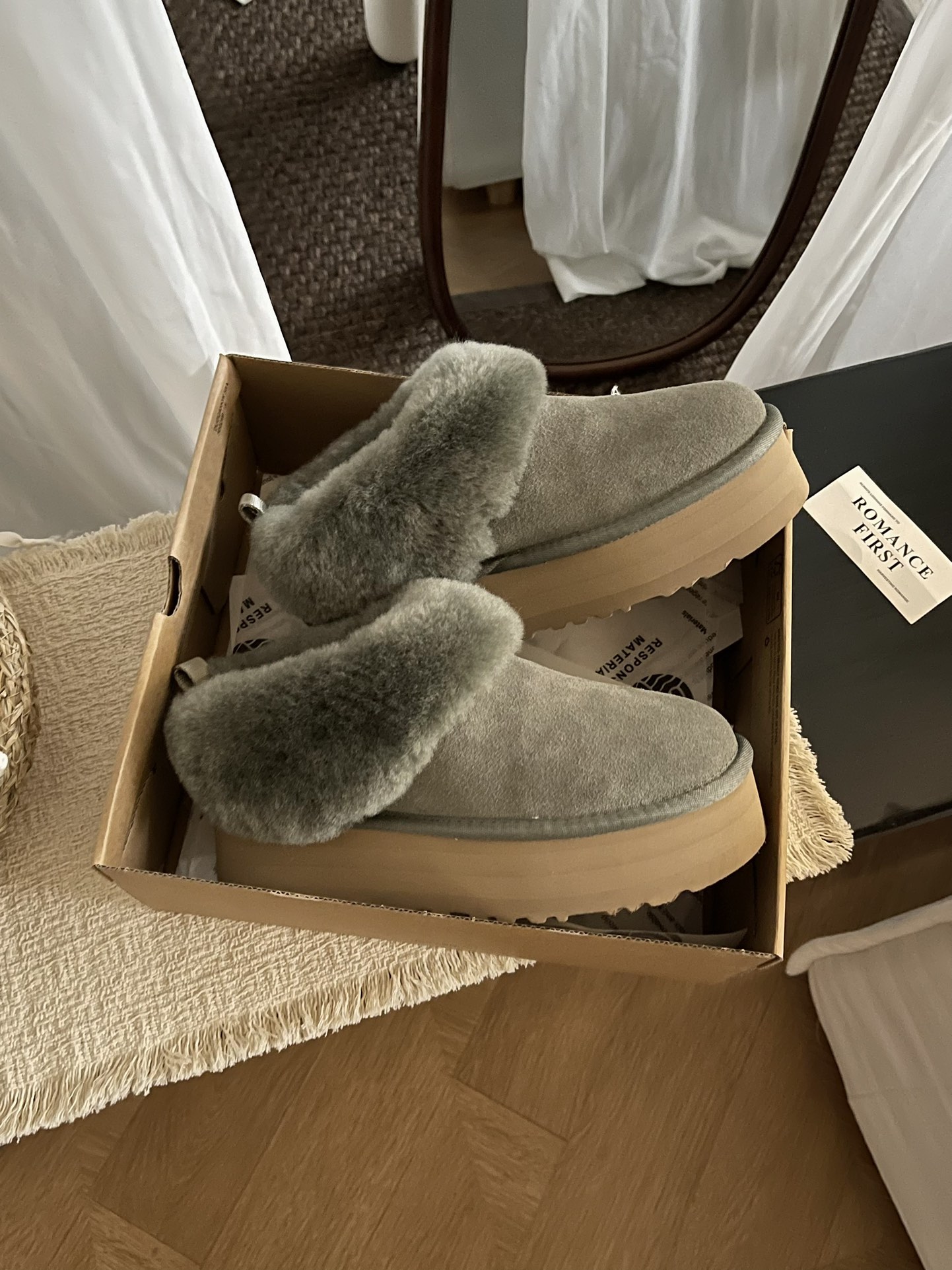 Pantofle UGG Tazelle grey green