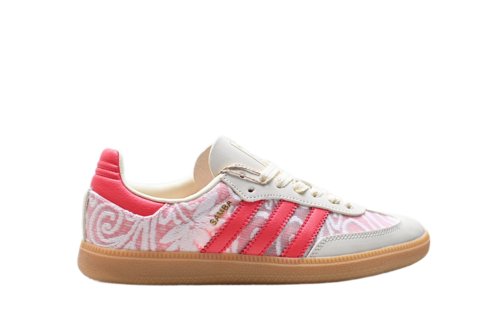 Adidas Samba "White/Pink Pattern"