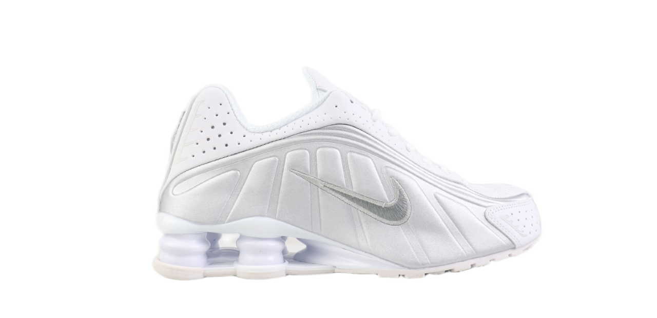 Nike Shox R4 White/Metallic Silver