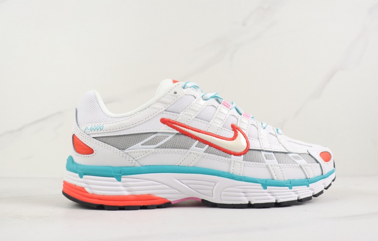 Nike P-6000 White/Teal-Coral