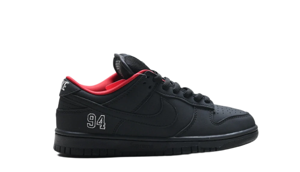 Nike SB Dunk Low x Supreme 94 Black Red
