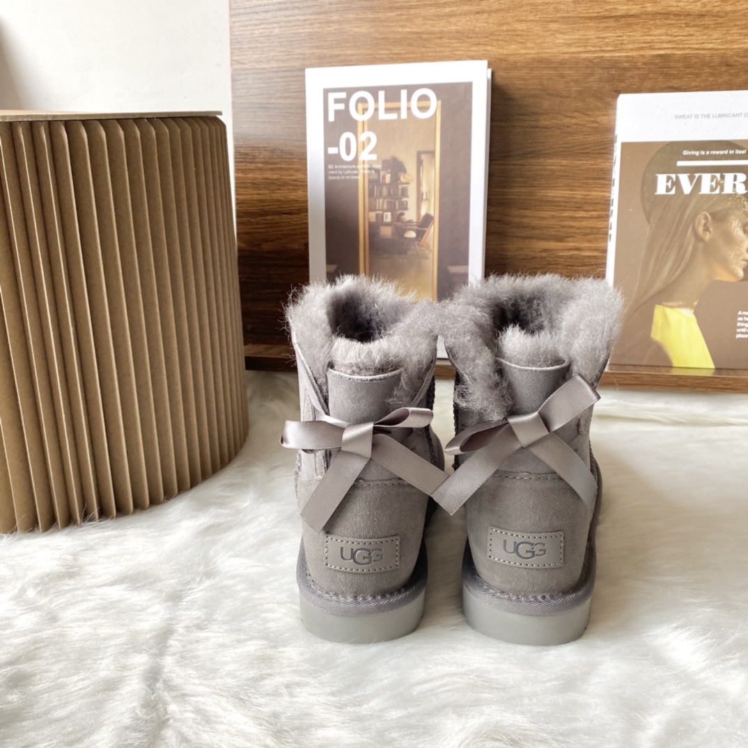 Ugg Boty W Mini Bailey Bow II 6501 grey