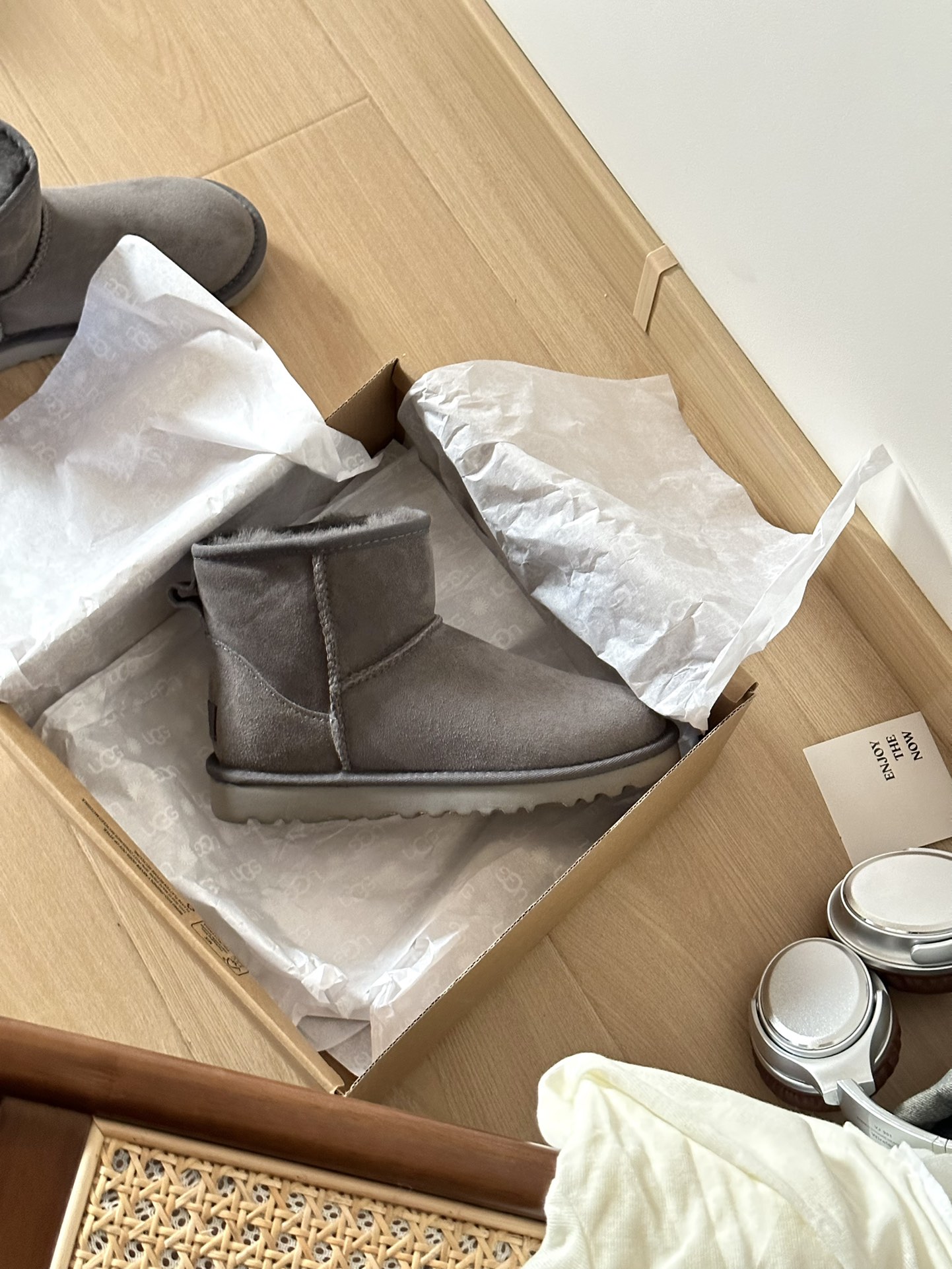 UGG boty Classic Mini II 5854 grey