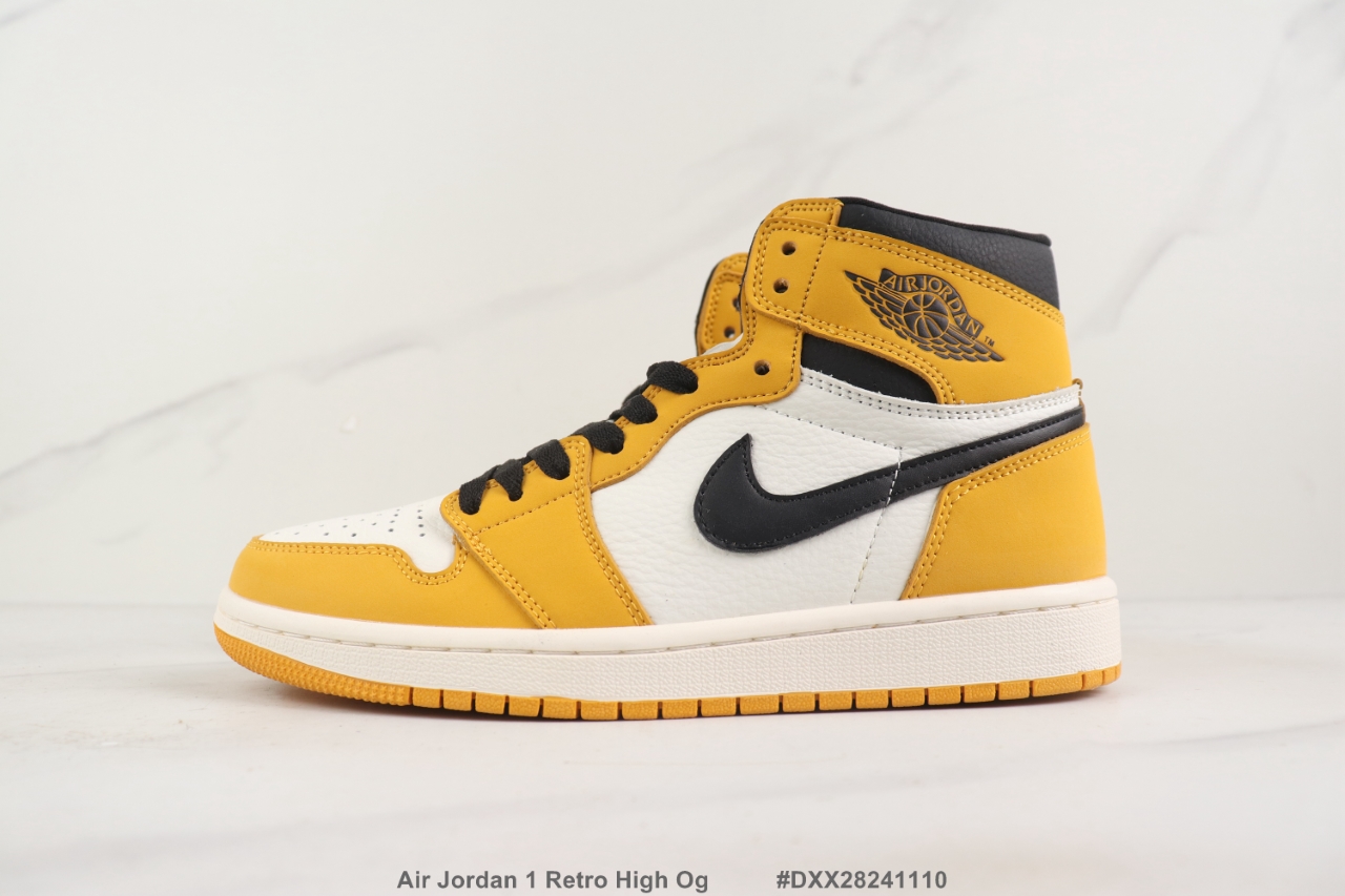 Nike Air Jordan 1 Retro High OG white yellow
