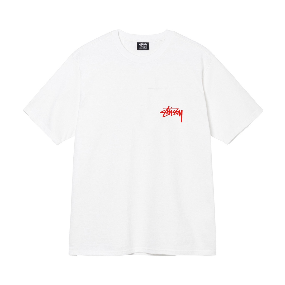 Tričko Stussy beat crazy white