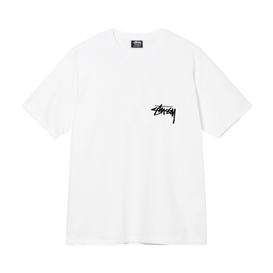 Tričko Stussy feel the energy white