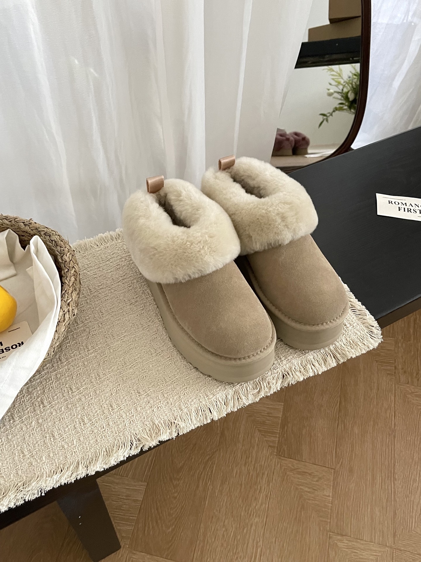 Pantofle UGG Tazelle mustard seed