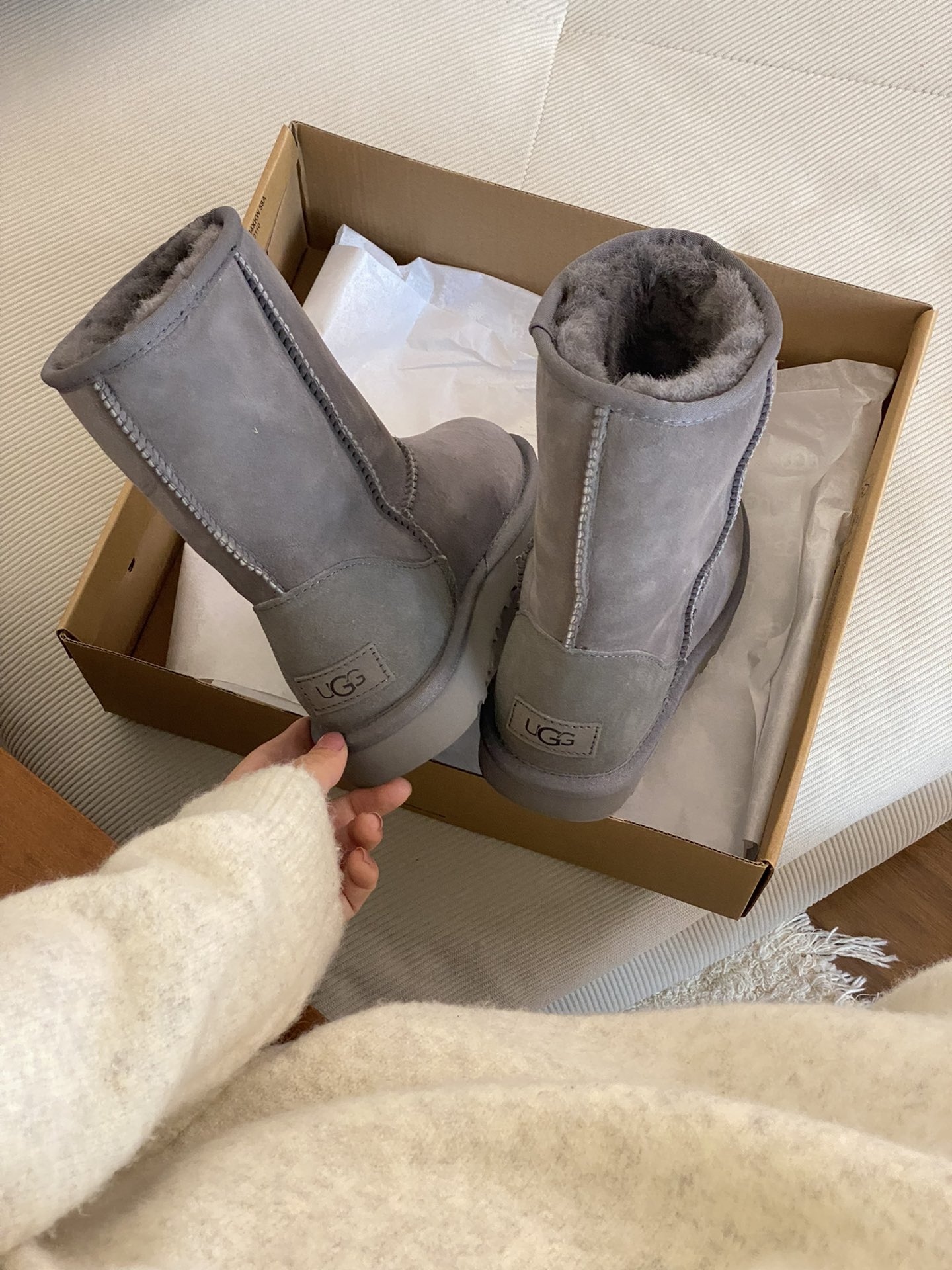 UGG boty Short 5825 grey