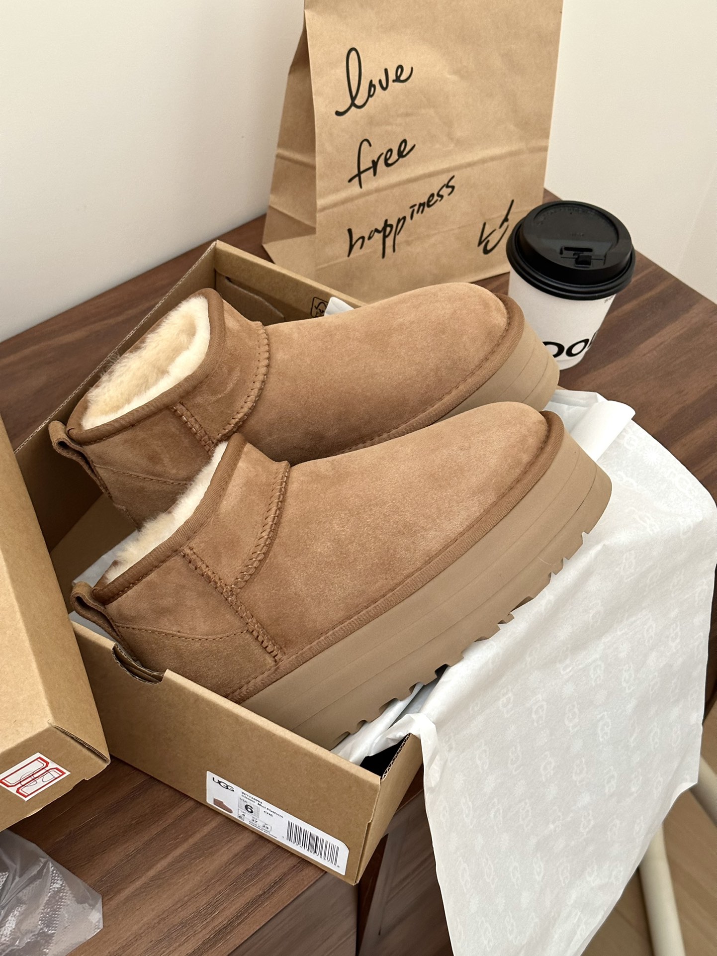 UGG Ultra mini chestnut platform 1135092