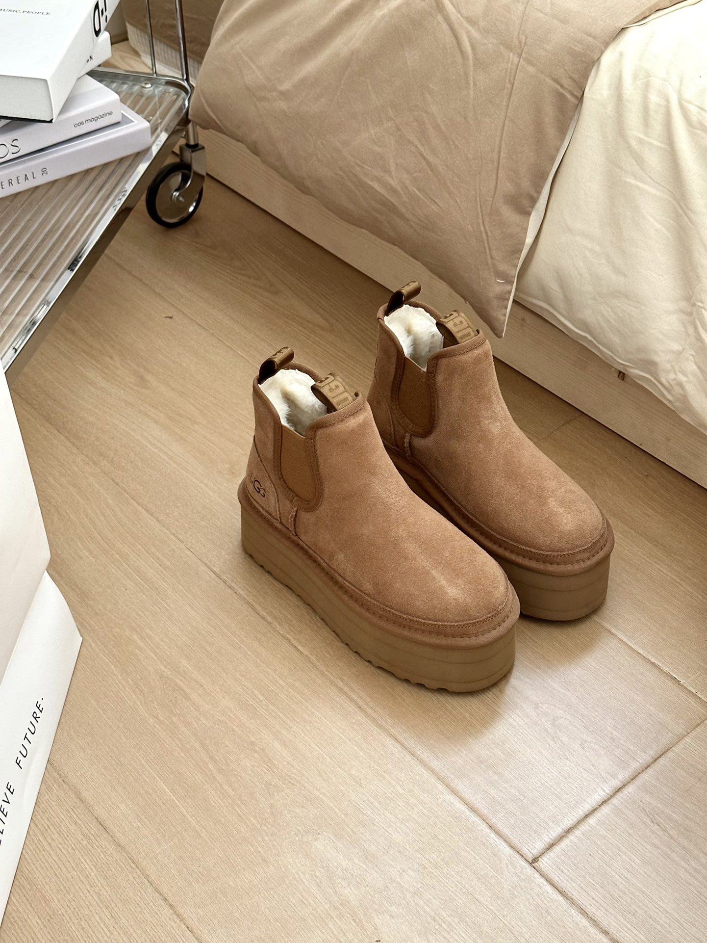 UGG Neumel Platform Chelsea maroon 1134526