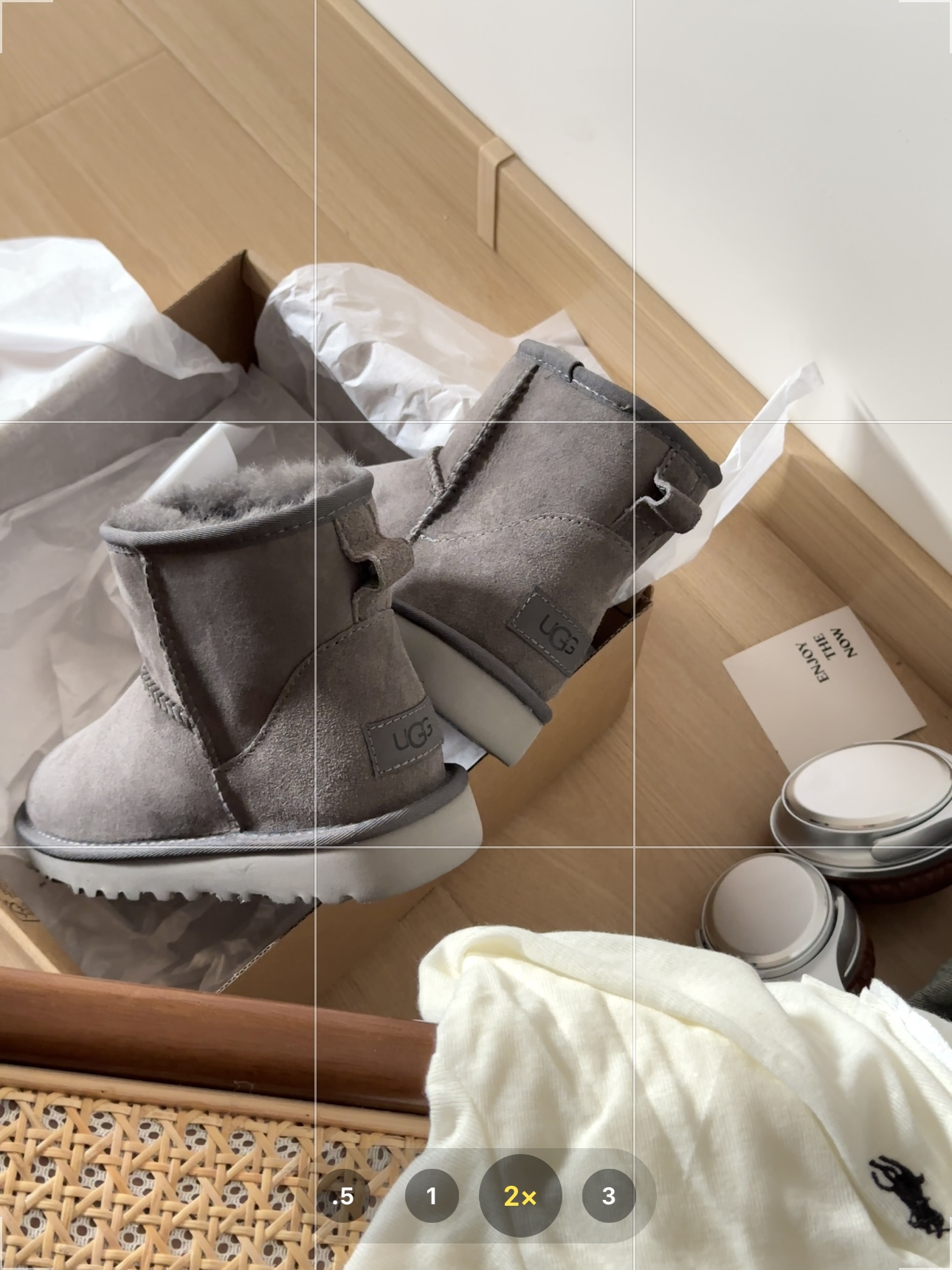 UGG boty Classic Mini II 5854 grey