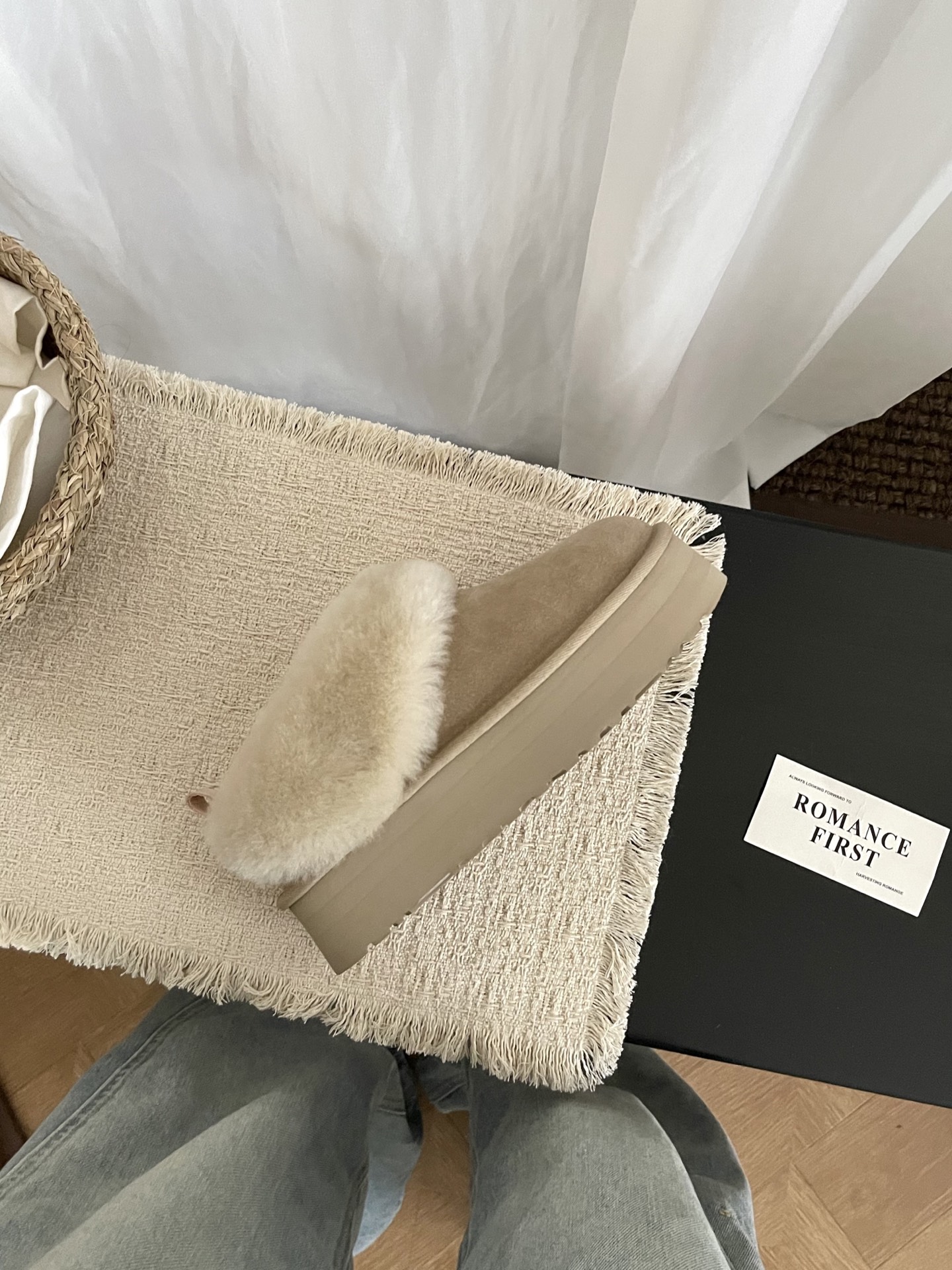 Pantofle UGG Tazelle mustard seed