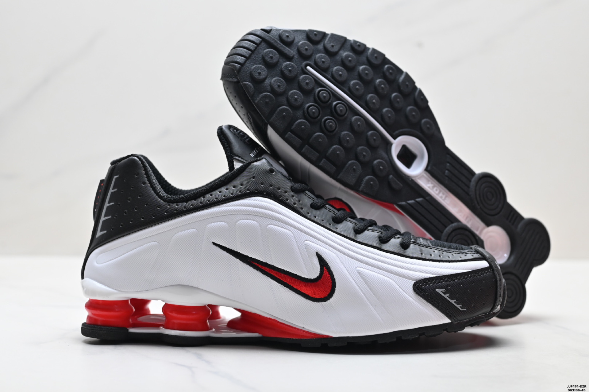 Nike Shox R4 White/Black-Red