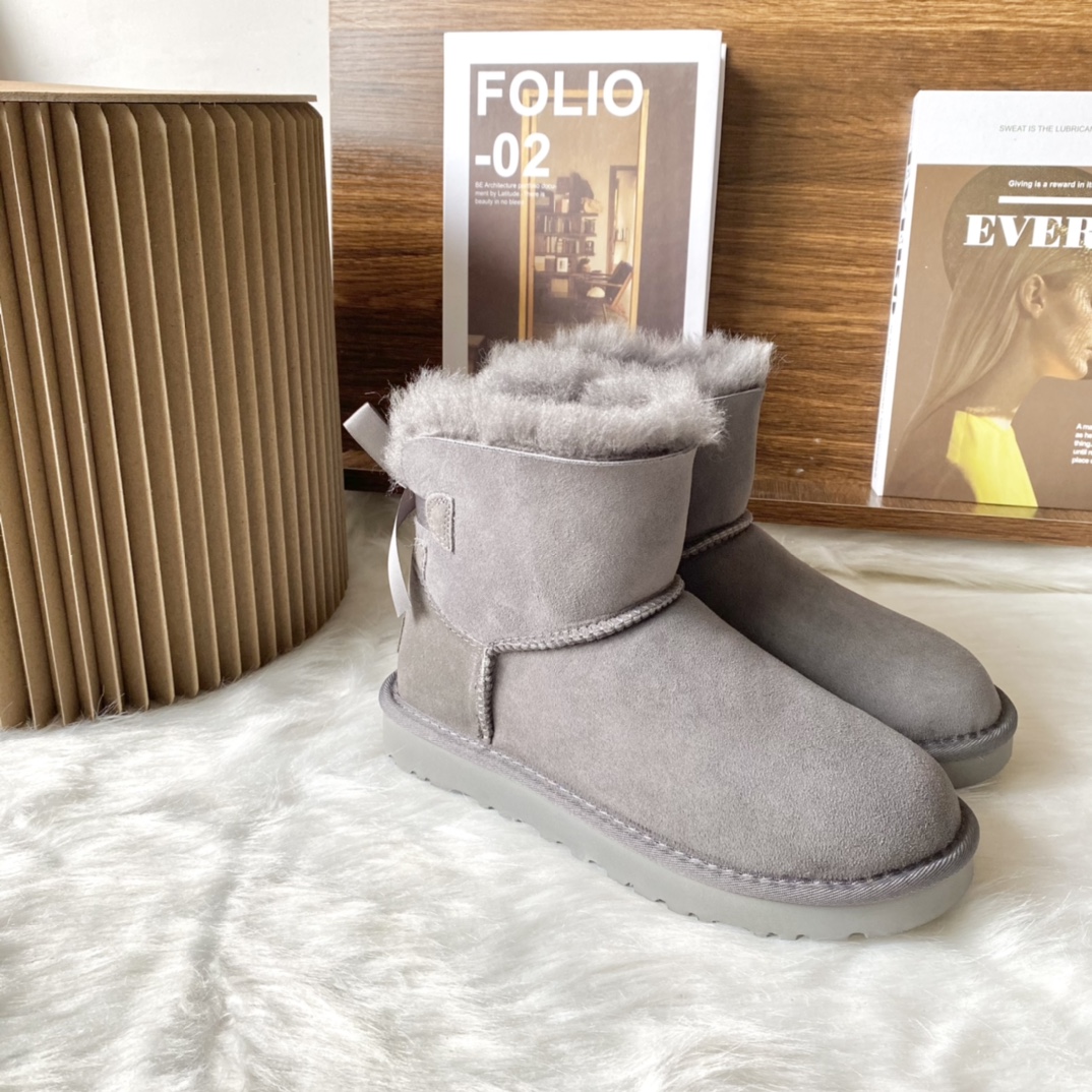 Ugg Boty W Mini Bailey Bow II 6501 grey