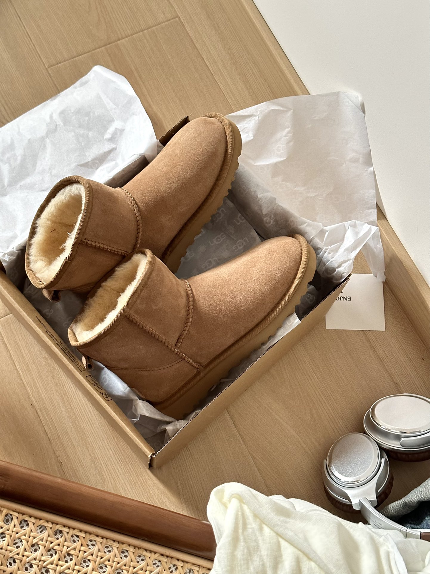 UGG boty Classic Mini II 5854 chestnut