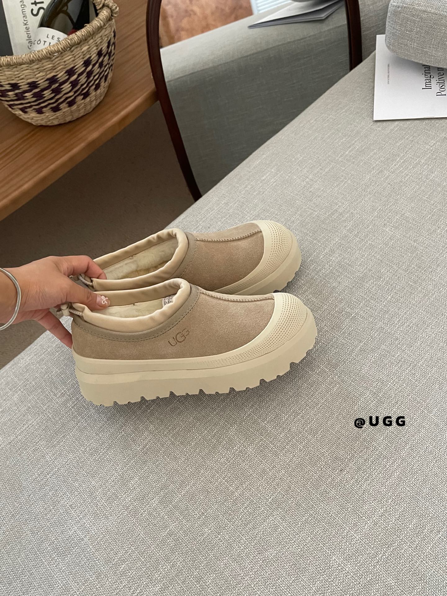 UGG Slippery Tasman Weather Hybrid mustard seed cream