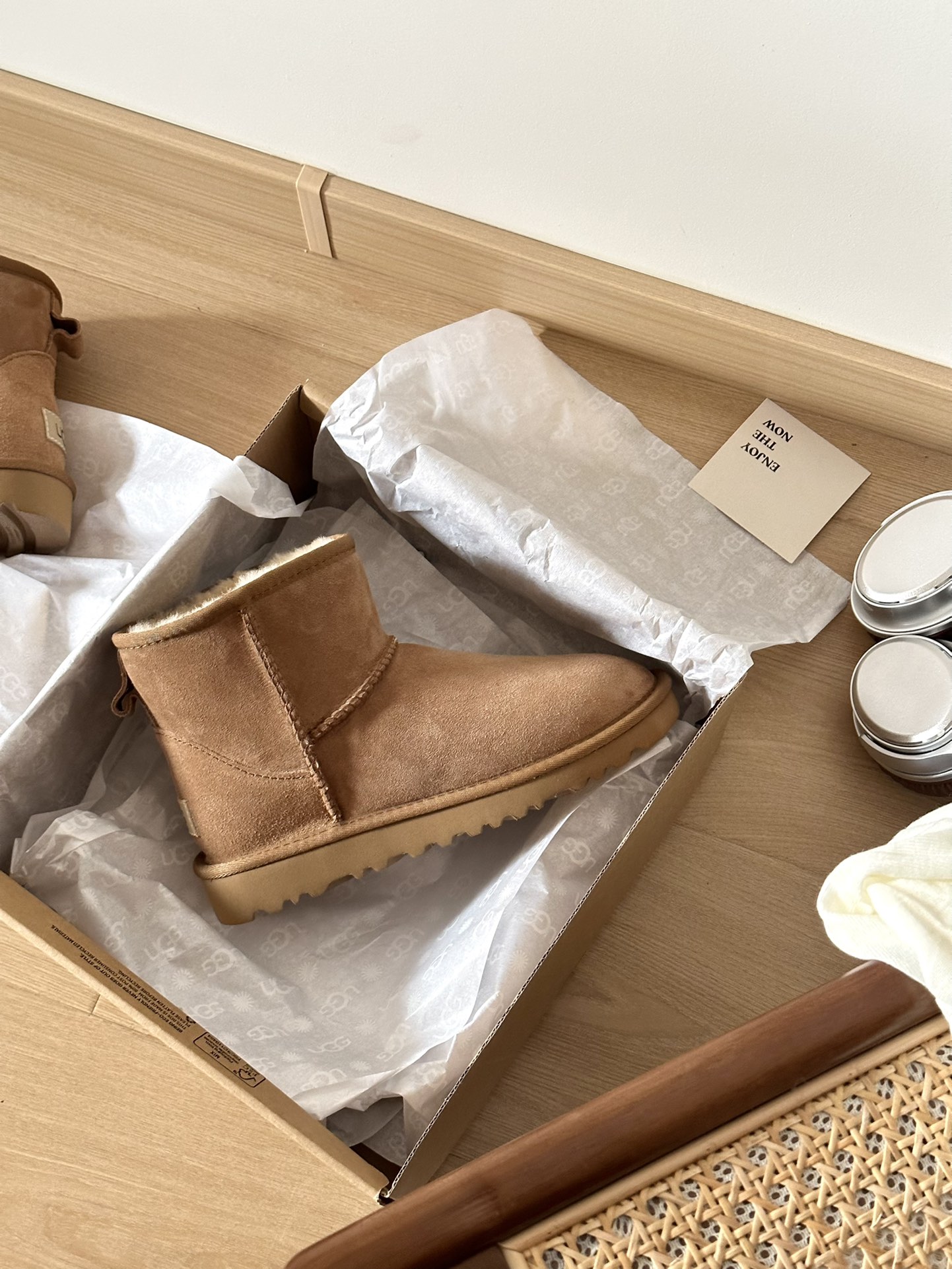 UGG boty Classic Mini II 5854 chestnut