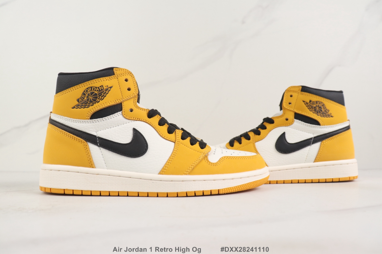 Nike Air Jordan 1 Retro High OG white yellow