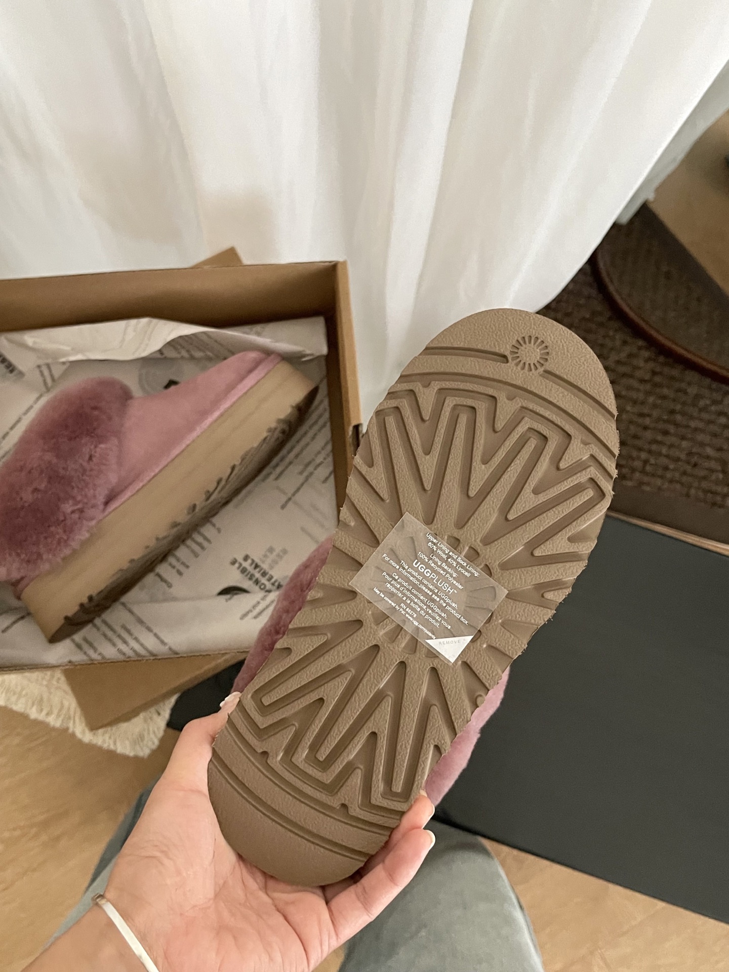 Pantofle UGG Tazelle dawn pink