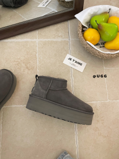 UGG Ultra mini grey platform 1135092